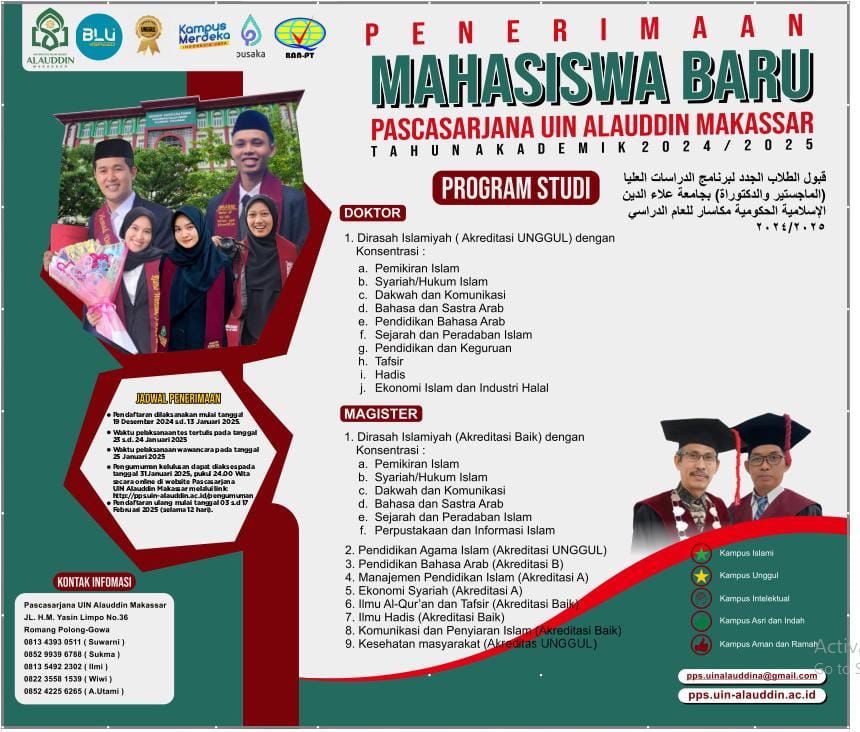 Informasi Penerimaan Mahasiswa Gelombang 2 (Genap) Tahun 2024