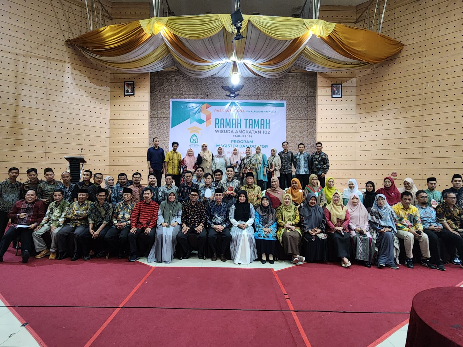 Sebanyak 86 Calon Wisudawan Angkatan 102 Pascasarjana UIN Alauddin Makassar Mengikuti Malam Ramah Tamah