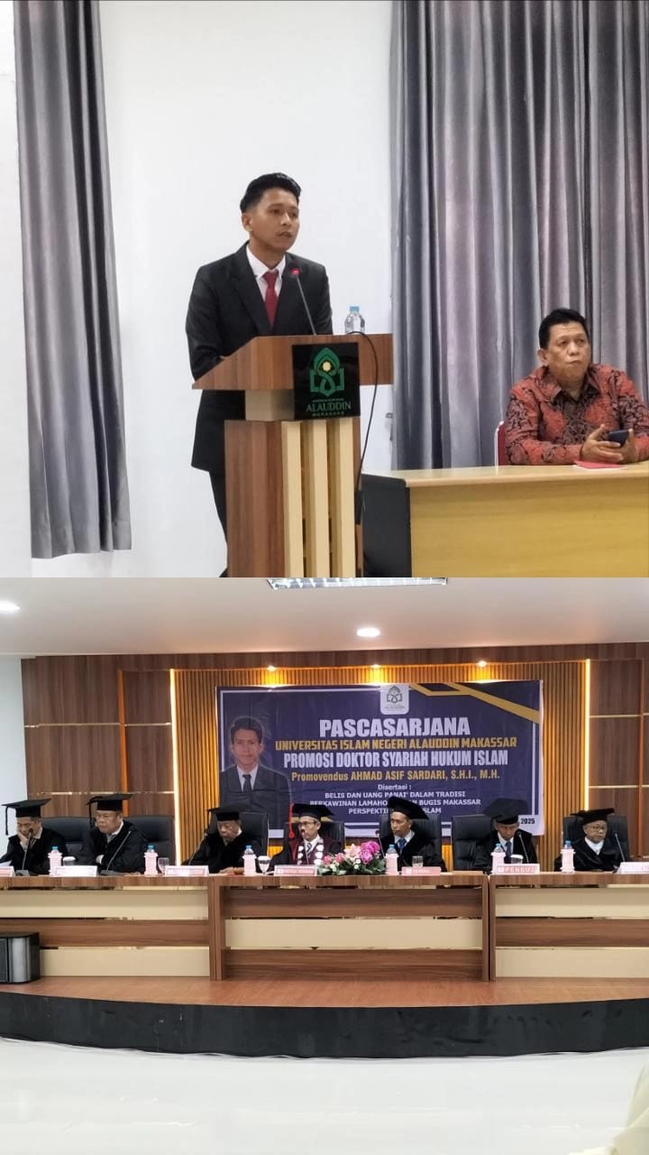 Meneliti Tentang Mahar Lamaholot dan Bugis Makassar, Ahmad Asif Sardari Raih Gelar Doktor di UIN Alauddin Makassar