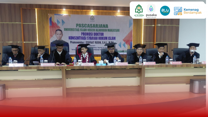 Uji Implikasi Hukum Talak Bidah, Riset Doktor Syariah UIN Alauddin Bedah Aplikasi Kaidah Usul Fikih Empat Mazhab